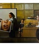 1976 Lipstick Litho Lobby Card Movie Still Margaux Hemingway Trial Scene... - $35.07 CAD