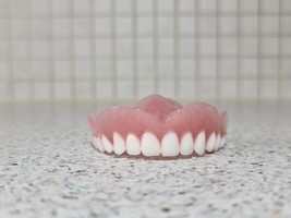 Full Upper Denture/False Teeth,Ultra White Teeth,Brand New. - $80.00