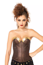 LEG AVENUE WARRIOR ARMOR BUSTIER ADULT HALLOWEEN COSTUME WOMEN&#39;S SIZE L - $453.31 MXN
