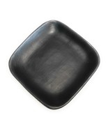 SET 6 PCS Dish Black Clay 9.5&quot; Dinner Square Serving Plate  Made in La C... - £94.03 GBP