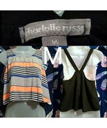 Charlotte Russe Stripes Design Crop Top Belly Shirt M - $15.85 CAD