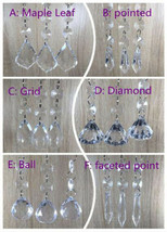 15Pcs Acrylic Crystal Bead Hanging Wedding Chandelier Centerpiece Decora... - £8.25 GBP