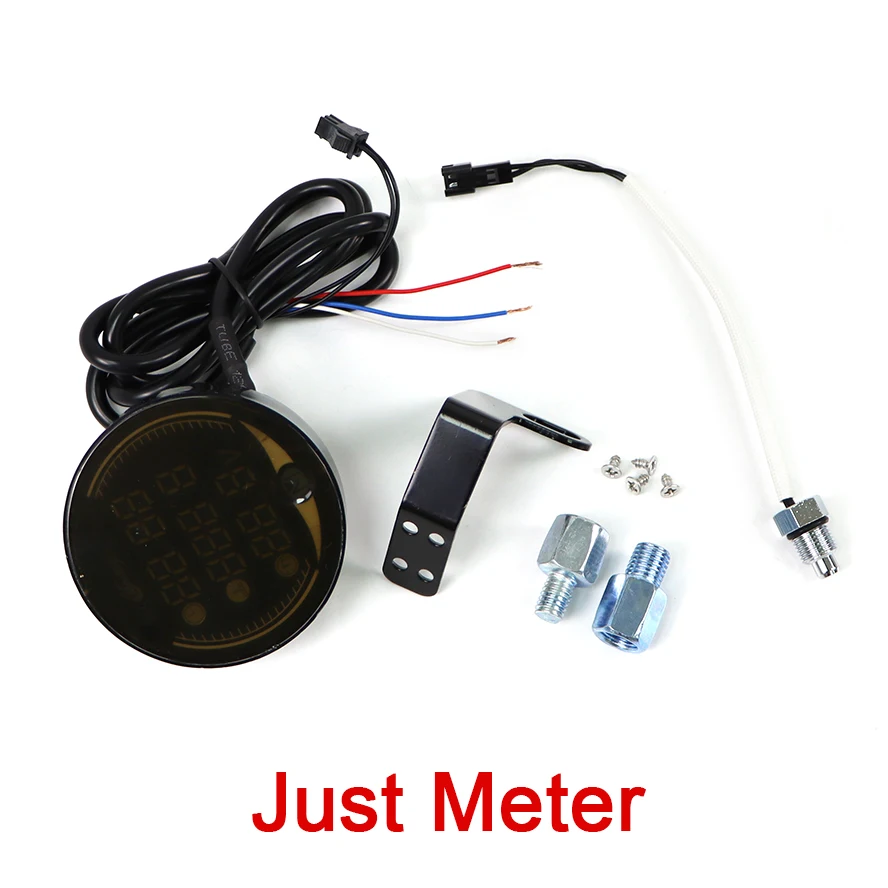 Motorcycle Water Temperature Meter Voltmeter Stopwatch Counter Timer LED Multifu - £150.22 GBP