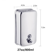 800ml/ 1000ml Soap Dispenser Wall mount, 304 Stainless Steel, Bathroom, ... - $14.84+