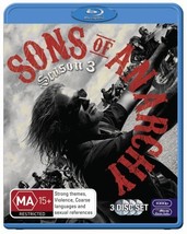 Sons of Anarchy Season 3 Blu-ray | Charlie Hunnam | Region B - £15.16 GBP