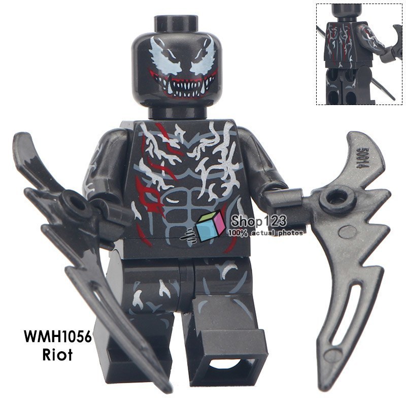 Riot Klyntar Symbiote Marvel Venom Single Sale Minifigures Block Toy - $2.85