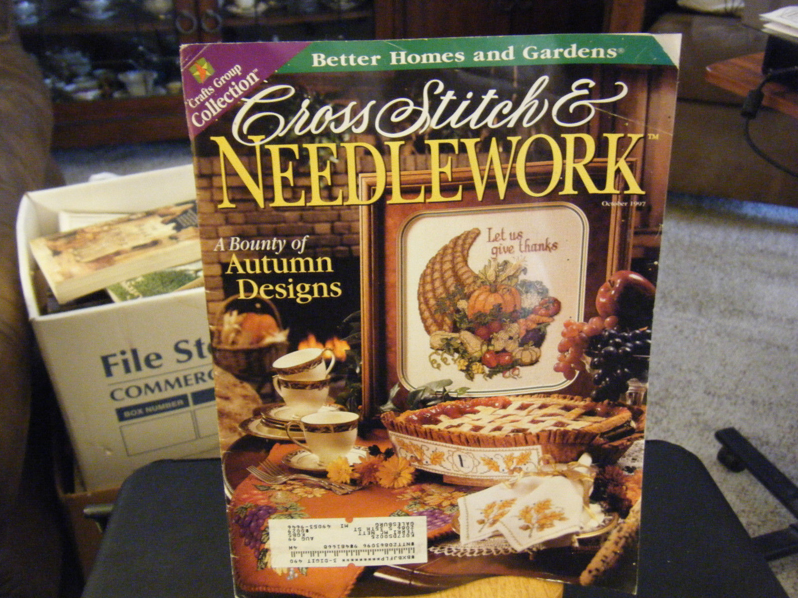 Vintage Cross Stitch & Needlework Magazine - Autumn Designs - October 1997 - $12.82