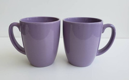 Vintage (2) Lilac Color Corelle By Corning Collectible Stoneware Mugs - £22.81 GBP