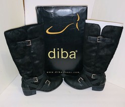 NEW Diba Women’s Black Knee Tall Boots US Size 7.5 M Shoes NIB - £63.93 GBP