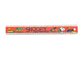 Ruler Snoopy &amp; Friends 12 inch Empire Berol Vintage Charlie Brown Office... - $12.97