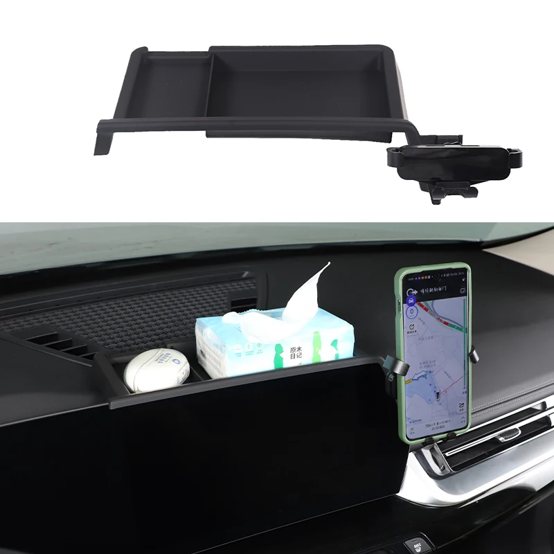 Car Central Control Screen Rear Storage Box Mobile Phone Bracket For BMW X1 U11 - £36.38 GBP+
