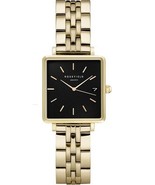 Orologio da donna Rosefield Boxy XS Black Gold QMBG-Q025 in acciaio solo... - $2,981.27 MXN
