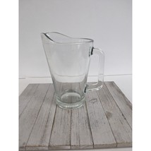 LIBBEY Clear Glass Pitcher Easy Pour Flared Lip 9&quot; - £15.90 GBP