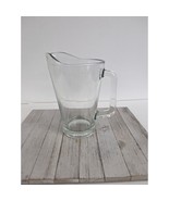 LIBBEY Clear Glass Pitcher Easy Pour Flared Lip 9&quot; - £15.96 GBP