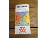 Vintage 1966 Marathon Wisconsin The Badger State Travel Brochure Map - $19.79