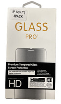 3 Pack Tempered Glass For iPhone 12 Pro Max 6.7 inch Glass Pro HD Clear - £8.73 GBP