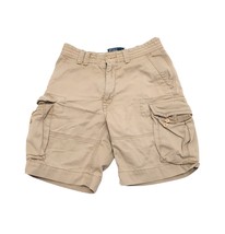 Polo Ralph Lauren Khaki Classic Chino Cargo Shorts Pockets Men&#39;s Size 31 - £30.83 GBP