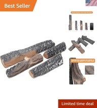 Eco-Friendly Ceramic Gas Logs - 4 Small Pcs for Ventless &amp; Propane Firep... - $772.94 MXN