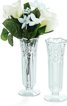 Fun Express Small Plastic Bud Vases, 6 In. High, Decorative Accessory Set For - £28.91 GBP