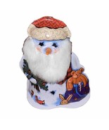 2000 Hallmark Keepsake Cool Character Pressed Tin Ornament Snowman W Box - £6.20 GBP