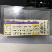 2005 U2 Vertigo Tour Dallas Texas Concert Ticket Stub War October Boy Bono - £6.04 GBP