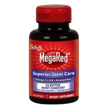 Megared Krill Oil Mega Red Schiff Omega 3 Superior Joint Care 350 Mg ~ 60 Count - £34.28 GBP