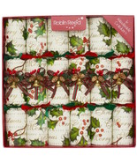 Robin Reed Holly Berry with Pine Cones &amp; Bells Christmas Crackers 12&quot; (S... - €34,45 EUR