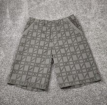 Vintage Quiksilver Shorts Men 32 Brown Geometric Pattern Skate Street Wear - $21.99