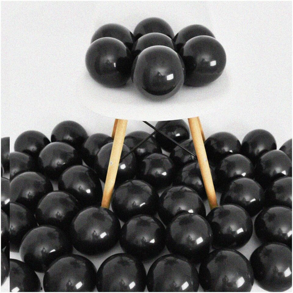 Midnight Magic Party Pack: 50 Pcs 5 Inch Black Balloons - Ideal Black La... - $18.80