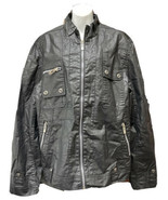 American Boy Jeans Faux Black Leather Jacket - Size XXL - £88.19 GBP