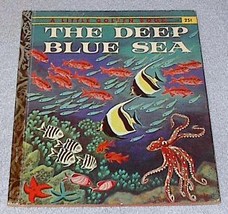 The Deep Blue Sea 338 A Edition Vintage Little Golden Book - £9.55 GBP