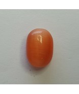 Natural Orange Cat&#39;s Eye Gemstone From India 7.35 Carat Oval Cut GGL Cer... - $161.00