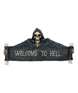 Ebros Large Grim Reaper Skeleton Welcome Opening Scroll Wall Decor 17.5&quot;... - £39.25 GBP