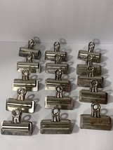 15 Vintage Boston Metal Clips No.3 Hunt MFG. Co. Statesville N.C. Group-5 - £29.45 GBP