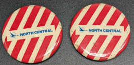 Lot of 2 Vintage North Central Unaccompanied Minor Pinback Buttons  Repu... - £15.57 GBP