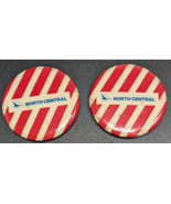 Lot of 2 Vintage North Central Unaccompanied Minor Pinback Buttons  Repu... - $19.79