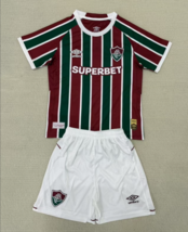 Kids Fluminense 2025 Home Kits Shirt Youth Jersey With Shorts - $49.00