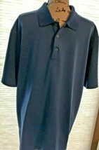 Men’s PGA Tour Blue Polo Golf Shirt XL Polyester SKU 038-14 - £5.40 GBP
