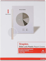 Staples Slide-Grip Report Covers 50/Pack (10505-Cc) 138289 - $45.99