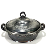 Barbour Silver Company Quadruple 3 pcs Dish w Lid &amp; Ring - €40,27 EUR