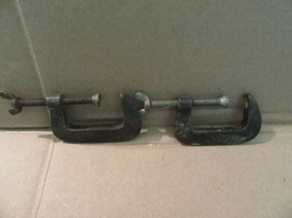 2 Vintage &#39;C&#39; Clamp - Made in USA 2 inch Welding Clamp  Semi-Steel - £11.68 GBP