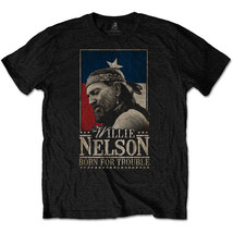 Willie Nelson Born for Trouble Official Tee T-Shirt Mens Unisex - £25.10 GBP