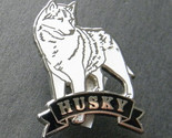 ALASKAN HUSKY DOG  LAPEL PIN BADGE 3/4 X 1 INCH - $5.64
