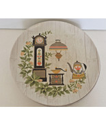 Vintage dinnerware plates plastic 6 piece set retro country farmhouse decor - $19.75