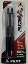 Precise V5 RT Refillable Rolling Ball Pens, Extra Fine 0.5Mm Black 2-Pac... - £4.69 GBP