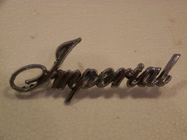 1965 66 Chrysler Imperial Trunk Lid Emblem #2579426 Lebaron Crown Coupe - £17.96 GBP