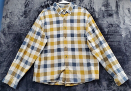 Eddie Bauer Shirt Mens XL Multi Check 100% Cotton Long Sleeve Collar Button Down - £11.93 GBP