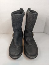 UGG Robbie Fashion Boots Women&#39;s Size 6.5 Black #1017377 Wool Rubber - £26.16 GBP