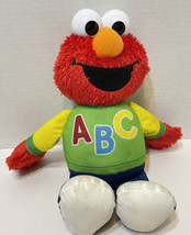 Hasbro Sesame Street Singing Talking English Spanish ABC’s Plush Elmo Toy 12&quot; - £10.86 GBP
