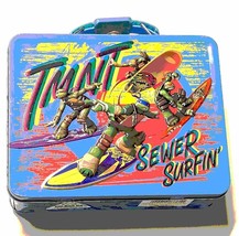 Teenage Mutant Ninja Turtles Sewer Surfin&#39; Metal Lunch Box - £11.95 GBP